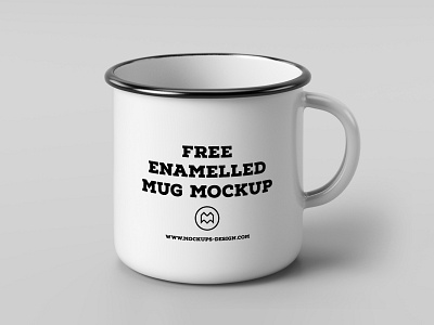 Free enamelled mug mockup cup download drink free freebie mockup mug photoshop psd