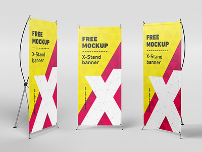 Free mockup of X-Stand Baner baner download free mockup roll-up x-stand