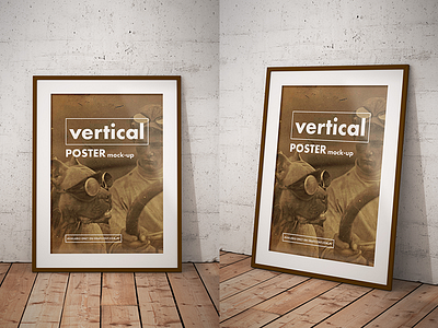 Free vintage poster mockups download frame free freebie mockup photoshop poster psd