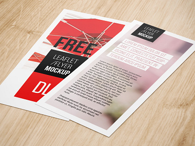 Dl Leaflet Mockup dl download flyer freebie leaflet mockup psd