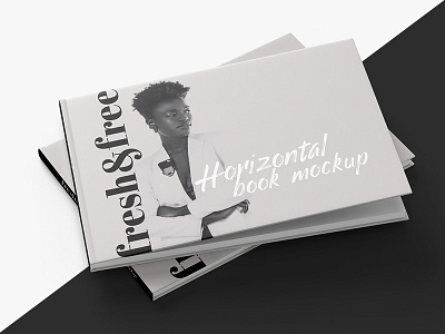 Free Horizontal Book Mockup book catalog download free freebie horizontal mockup psd