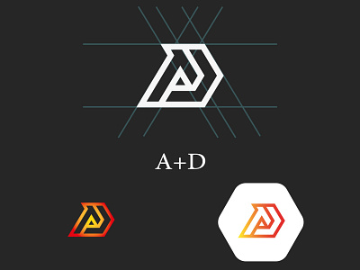 A+D logo a ai artline brand branding d design graphic design illustration line art logo ps typography vector