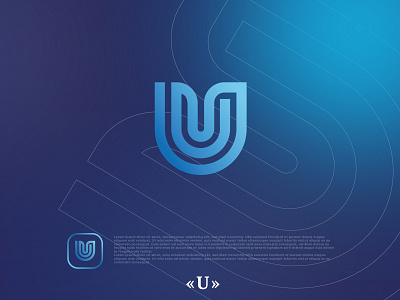 U Logo Design ai artline brand branding design graphic design illustration line art logo ps typography u ui vector