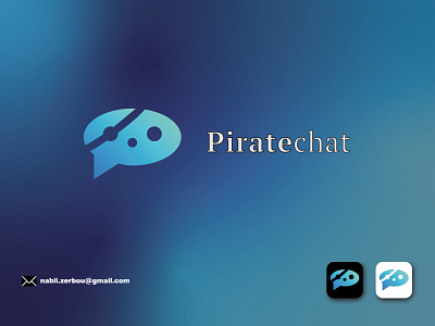 pirate chat logo and branding