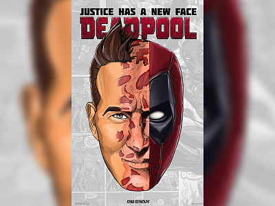 DeadPool art comics cover deadpool inspiration marvelcomics tonytyler графика комиксы портрет