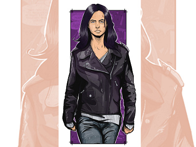 JESSICA JONES art comics cover inspiration marvelcomics tonytyler графика дизайн комиксы портрет