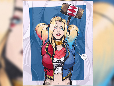 Hi, I'm Harley Quinn dc harleyquinn ins comics ins logo ins sketch inspiration tonytyler логотип портрет