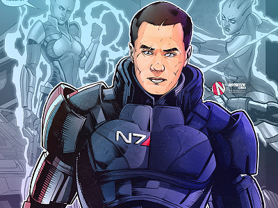 Mass Effect art ins comics ipadpro procreate sketch