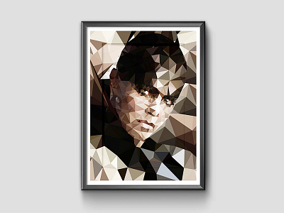 Imperator Furiosa Low-poly Poster furiosa fury low poly mad max poster road triangles vector