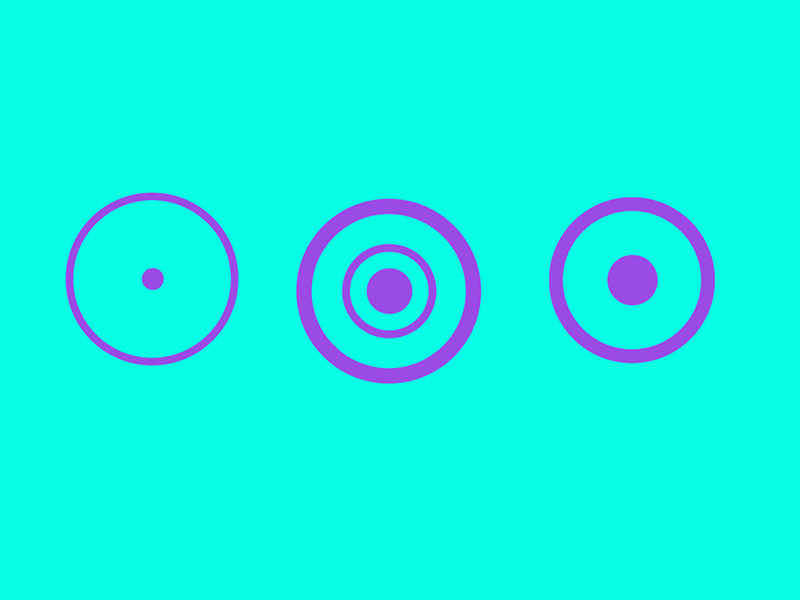 Pumping! blue circle colour cyan music violet