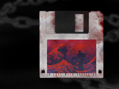 Spooky Floppy design experimental design floppy floppy disk package design