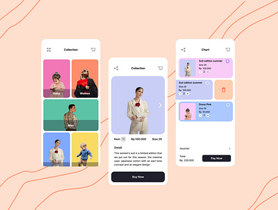 Detail Clothes Shopping design figma ui