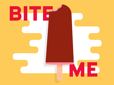 Bite Me! bite design flat ice ice cream icecream illustration illustrator vector