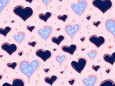 Hearts Pattern 2d adobe adobe illustrator happy valentines day heart heart pattern hearts hearts pattern illustration illustrator pattern pattern art pattern design pink valentines valentines day valentinesday vector