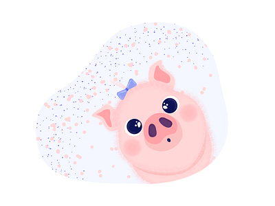 Piggy 2d adobe adobe illustrator character cute cute animal design illustration illustrator pig piggy vector