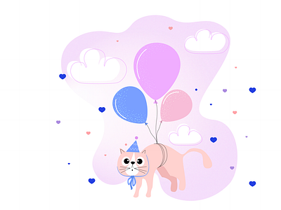 Birthday cat