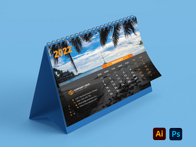 Desk Calendar Design 2022 adobe branding calendar calendar 2022 calendar design cretive design desk calendar graphic graphic design illustrator manikmahamud13 photoshop print