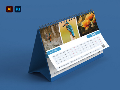 Desk or Table Calendar Design 2023