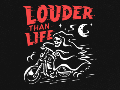 Louder Than Life 2 bike grim harley horror reaper rider skeleton skull