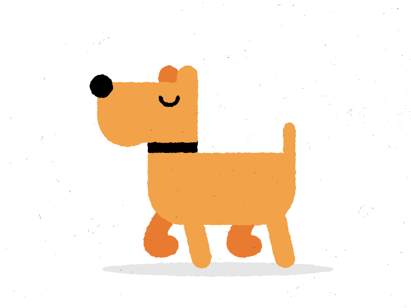 Buddy animation dog gif motion walk cycle