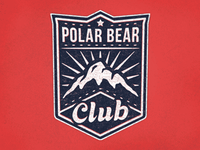 PBC - Crest badge bear club crest mountains nature polar