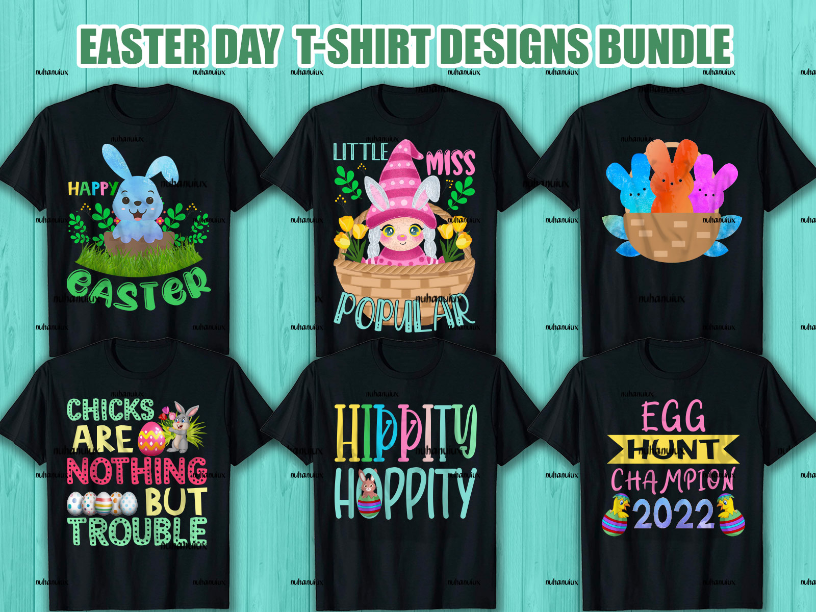 This is Easter Day T-Shirt Designs Bundle. by Mahmud Hasan on Dribbble