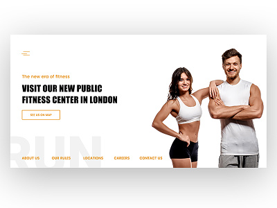 Fitness Center Website bottom clean fitness fresh navigation new ui