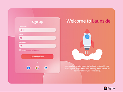 Sign-Up Page 001 dailyui design figma illustration signup ui