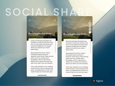 Social Share blog dailyui dailyuichallenge design figma gratitude socialmedia socialshare ui uxuidesigner