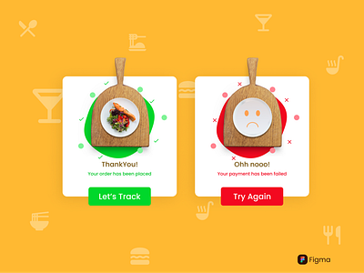 Flash Message 011 dailyui dailyuichallenge design figma flashmessage foodorder gratitude ui uxuidesigner