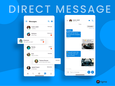 Direct Message 013 chat dailyui dailyuichallenge design direct message figma gratitude ui uxuidesigner