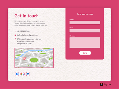 Contact Us contact us dailyui dailyuichallenge design figma gratitude ui uxuidesigner