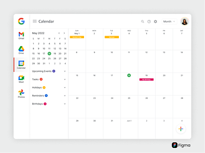 Calendar calendar dailyui dailyuichallenge design designlife figma google gratitude ui uilove uxuidesigner