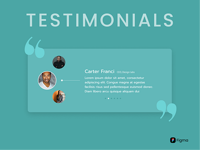 Testimonials dailyui dailyuichallenge design designlife figma gratitude ui uilove uxuidesigner