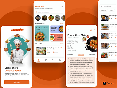 Recipe App dailyui dailyuichallenge design designlife figma gratitude ui uilove uxuidesigner