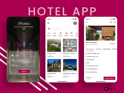 Hotel App 067 dailyui dailyuichallenge design designlife figma gratitude hotel ui uilove uxuidesigner