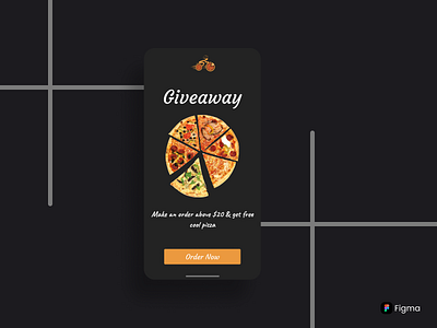 Giveaway dailyui dailyuichallenge design figma giveaway gratitude offer pizza ui uxuidesigner