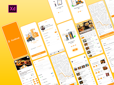 FoodGrab - Food delivery app design