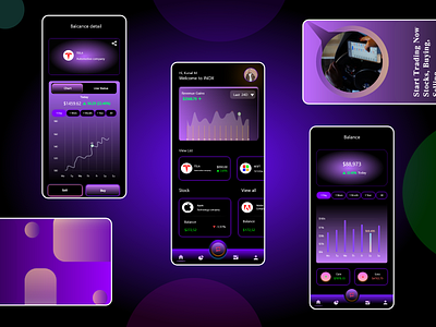 Trading App - UI Design app design trading ui ux