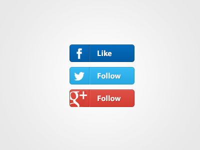 Like Follow Buttons button facebook google plus twitter