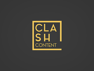 Clash Content Logo brand branding clash content logo marca victor freitas