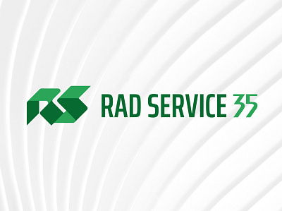 Rad Service 35 Logo design / Identity / Branding brand brand identity branding branding and identity branding design green identity design logo logo design logodesign logos logotype minimal minimalism minimalist logo number numbers perspective vector visual identity