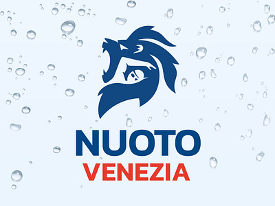 Nuoto Venezia Logo design / Identity / Branding blue brand brand identity branding branding design identity identity branding identity design lion lion head lion logo lions logo logo design logodesign logos red swimming swimming pool venice