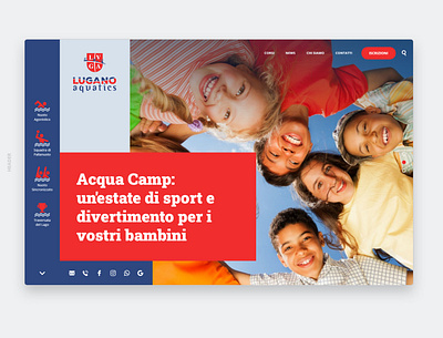 Lugano Aquatics Website (Web Design / Code / UI) blue css3 development html5 icons red responsive design responsive website swimming swimming pool swimmingpool switzerland ui uidesign uiux web web design webdesign website website design