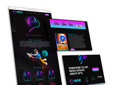 NextNF - NFT Marketplace UI/UX Design