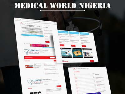 Medical World Nigeria design ui web design