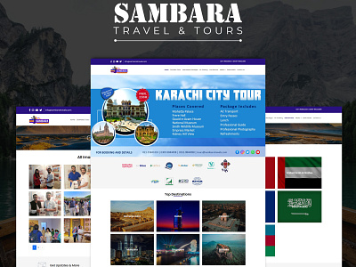 Sambara Travel & Tours design ui web design