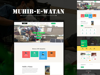 Muhib-e-Watan design ui web design