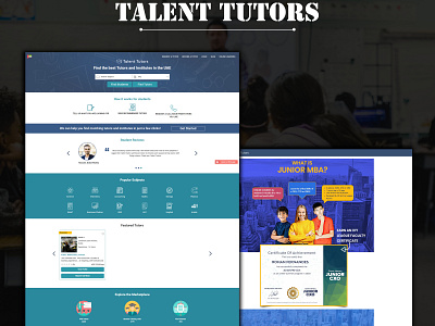 Talent Tutors design ui web design