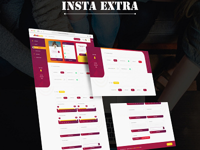 Insta Extra design ui web design
